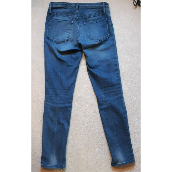 MOSSIMO High Rise Power Stretch Jegging Crop Jeans Medium Blue Size 4 - Picture 4 of 7